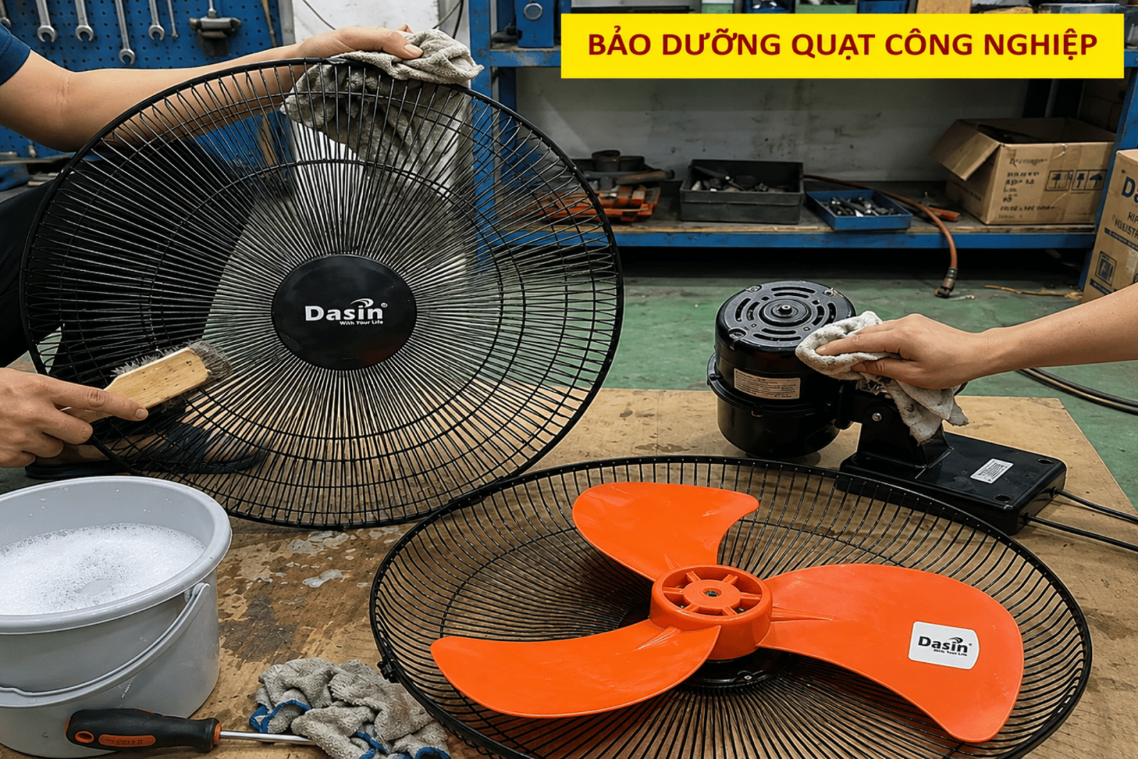 bảo dưỡng quạt công nghiệp